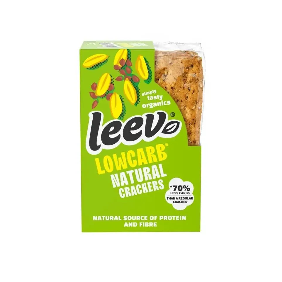 Leev Qrackers lowcarb 3 x 2 stuks 80 gram