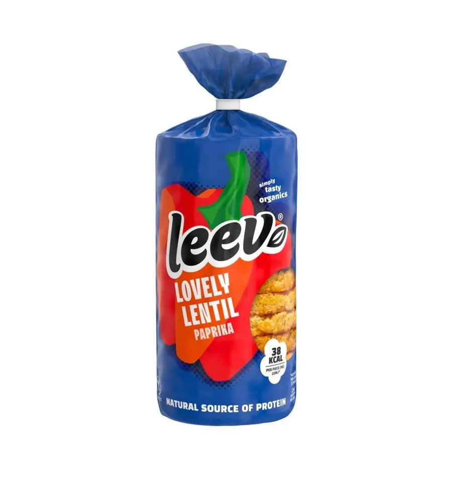 Leev Lovely lentil cakes paprika demeter biologisch 117 gram