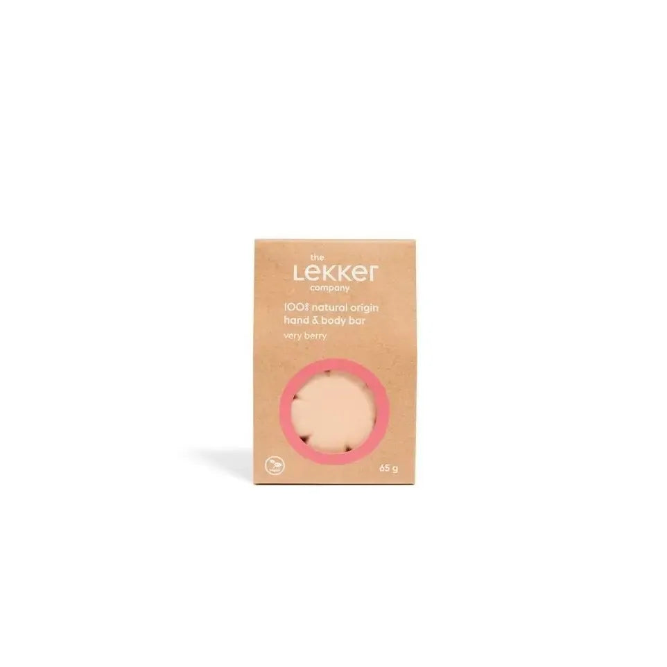 Lekker Company Natuurlijke bodybar very berry 65 gram