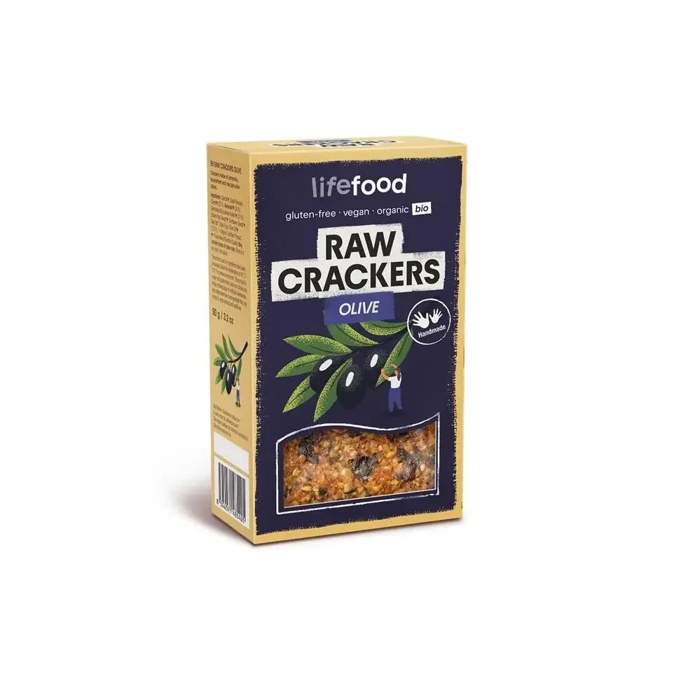 Lifefood Life crackers olijf 90 gram