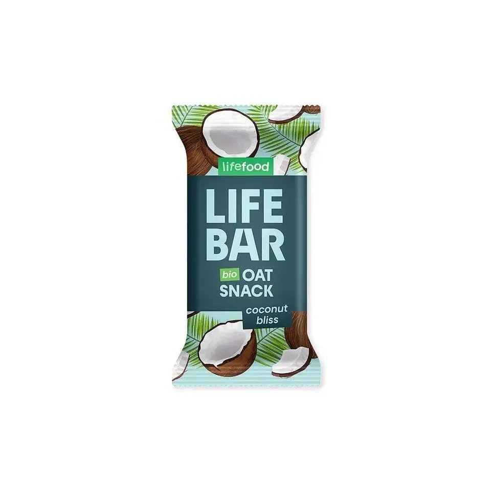 Lifefood Lifebar oatsnack kokos bliss biologisch 40 gram