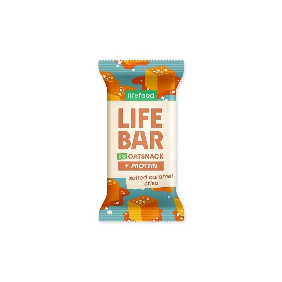 Lifefood Lifebar oatsnack proteine salted caramel crisp