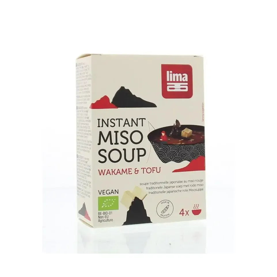 Lima Instant miso soep wakame tofu 40 gram
