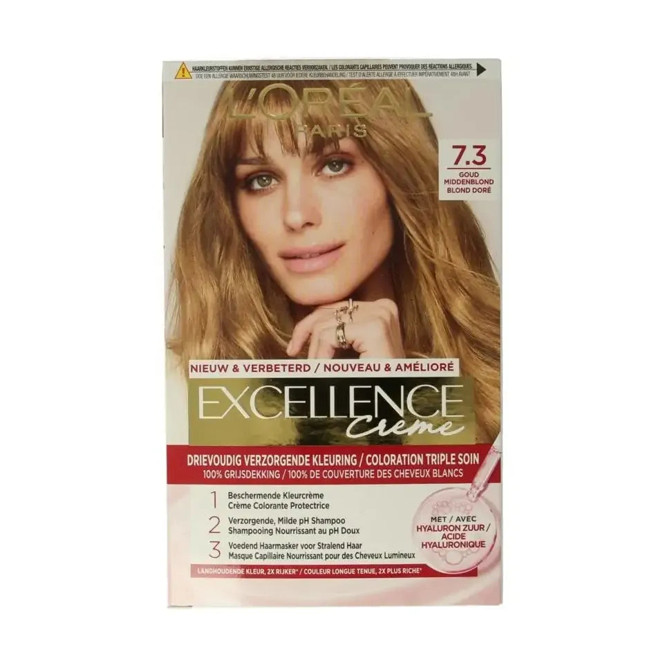 Loreal Excellence creme 7.3 goudblond