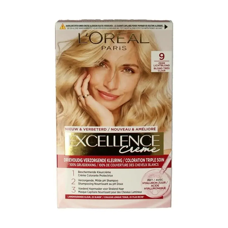 Loreal Excellence 9 zeer lichtblond