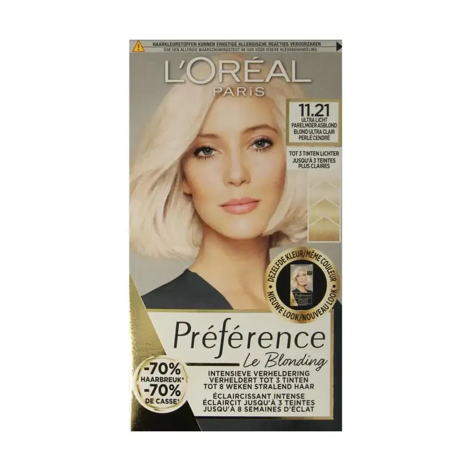 Loreal Preference 11.21 ultra licht parelmoer asblond