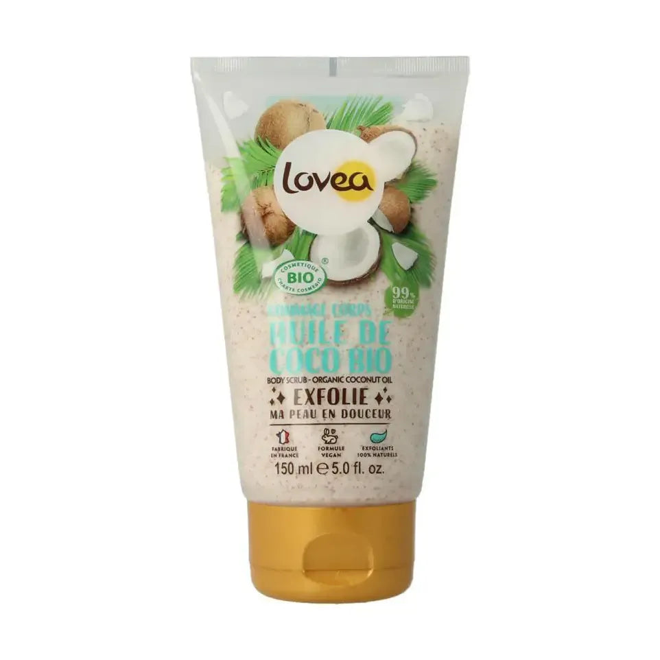 Lovea Bodyscrub coconut oil dry skin organic 150 ml
