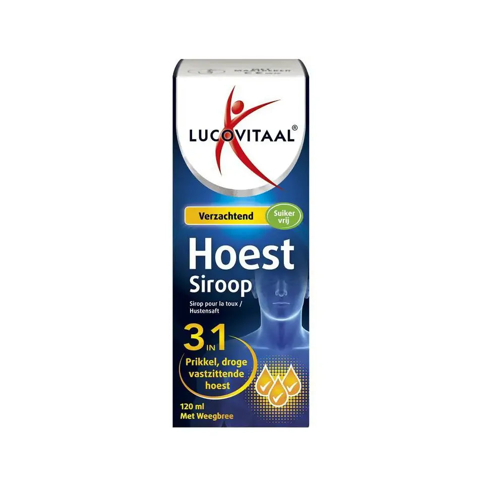 Lucovitaal hoest siroop 3 in 1 120 ml