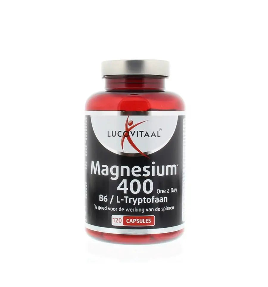 Lucovitaal Magnesium 400 met B6 en L-tryptofaan 120 capsules