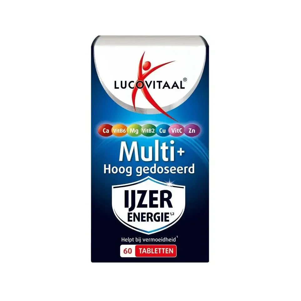 Lucovitaal Multi ijzer energie hoog gecod 60 tabletten