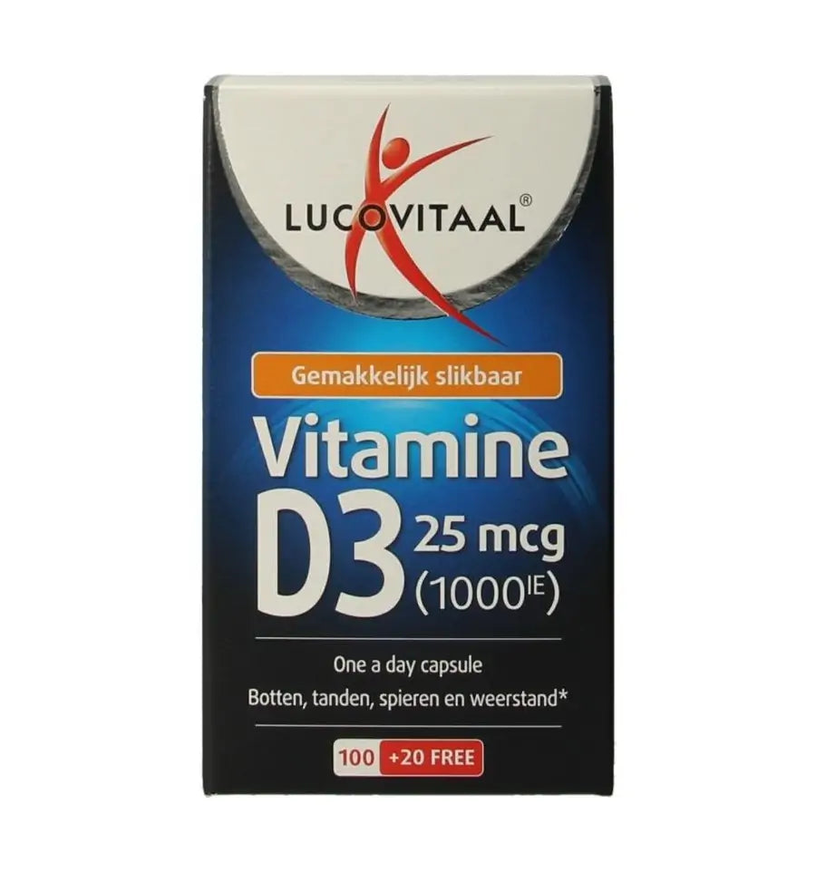 Lucovitaal Vitamine D3 25 mcg 120 capsules