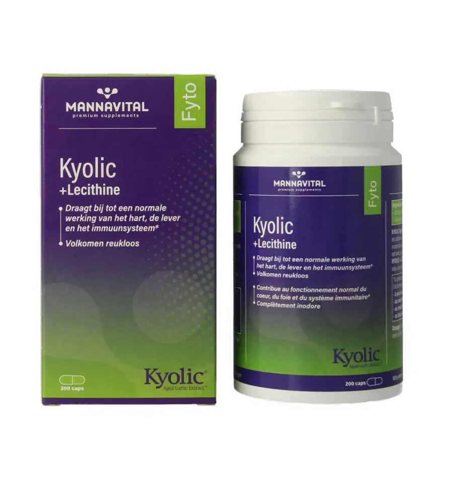 Mannavital Kyolic + lecithine 200 capsules