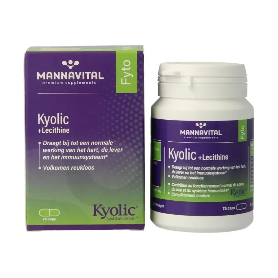 Mannavital Kyolic + lecithine 75 capsules