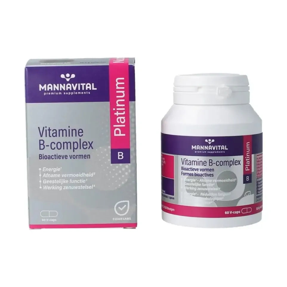 Mannavital Vitamine B complex platinum 60 vcaps