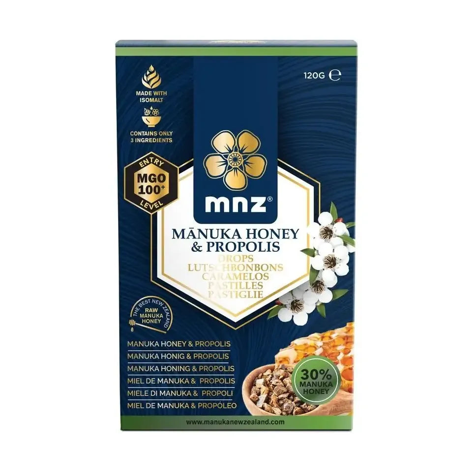 Manuka New Zealand Manuka honing MGO 100+ propolis pastilles