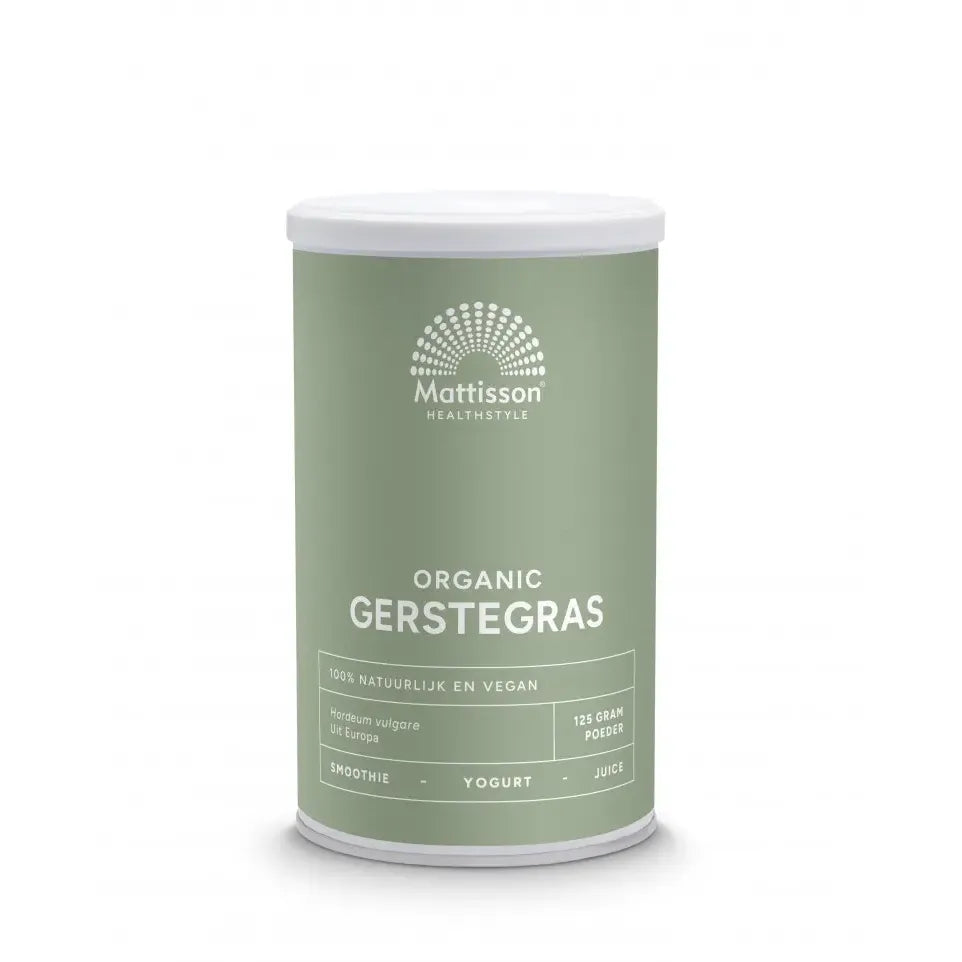 Mattisson Biologische Gerstegras 125 gram