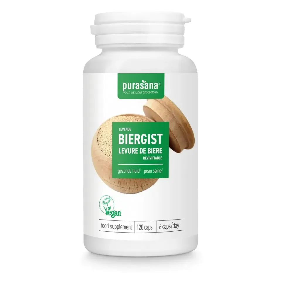 Purasana Levende biergist 120 capsules