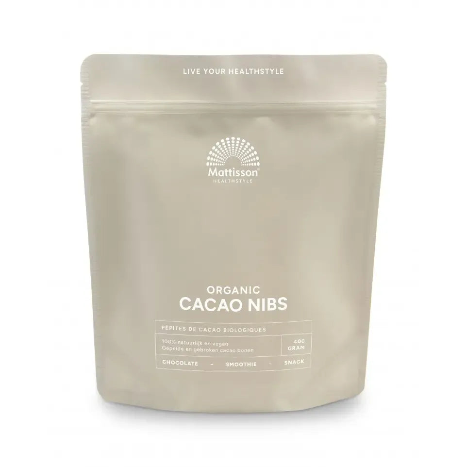 Mattisson Cacao nibs raw 400 gram