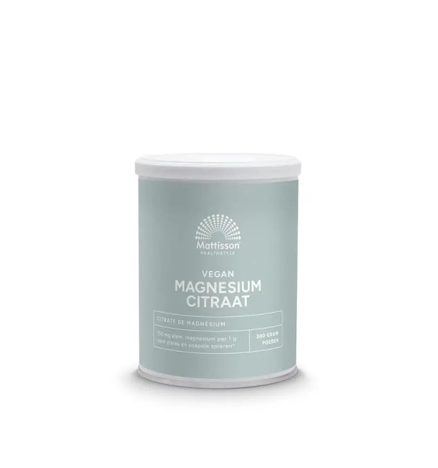 Mattisson Magnesium Citraat 200 gram