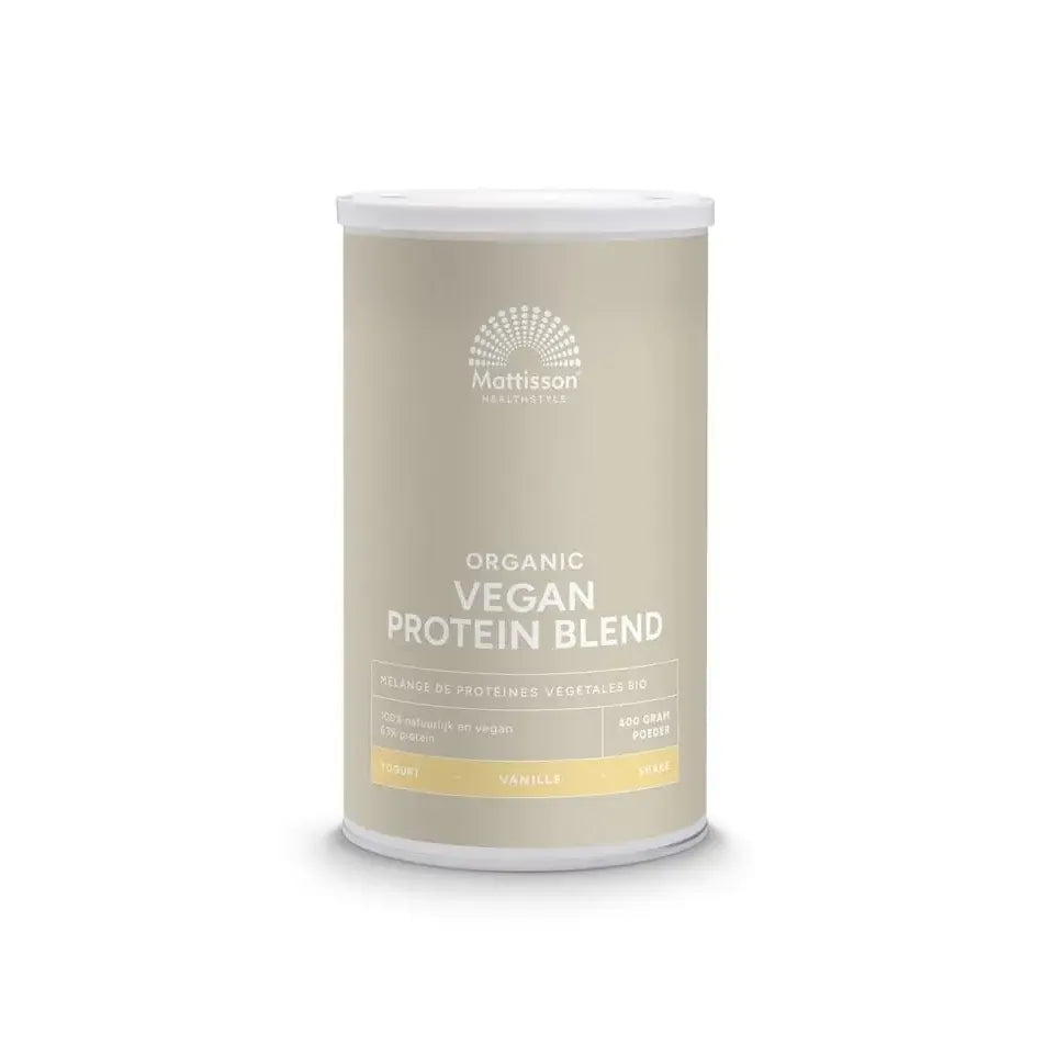 Mattisson Biologische Vegan Proteïne Blend 63% Vanille 400 gram