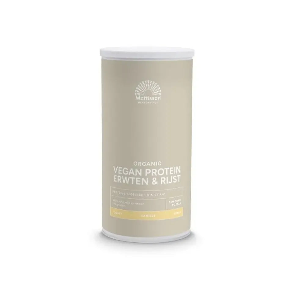 Mattisson Biologisch Vegan Proteïne Erwten & Rijst Vanille 500