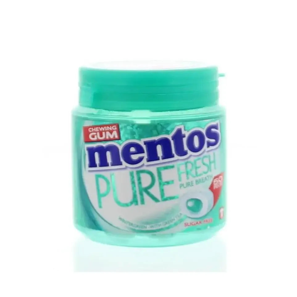 Mentos Gum pure fresh winter pot 50 stuks