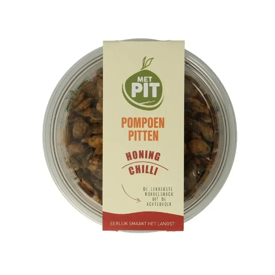 Met Pit Pompoenpitten honing chili 150 gram