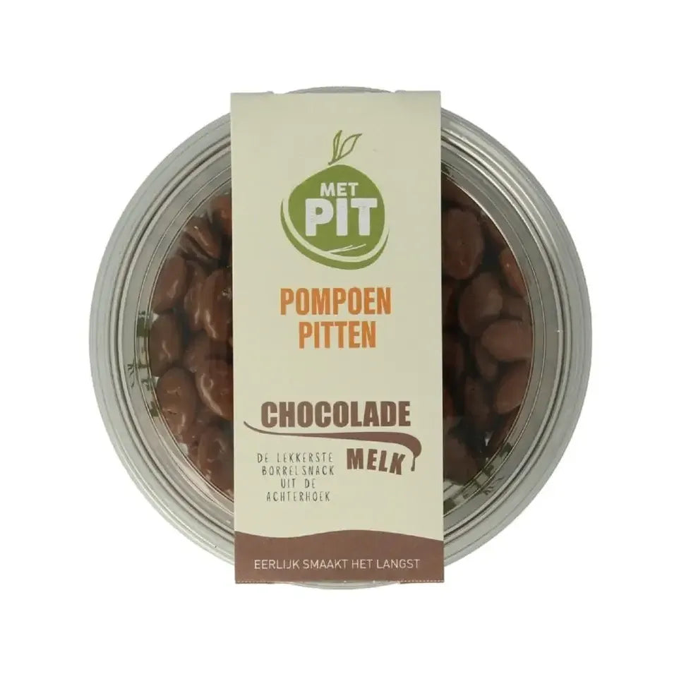 Met Pit Pompoenpitten melkchocolade 150 gram