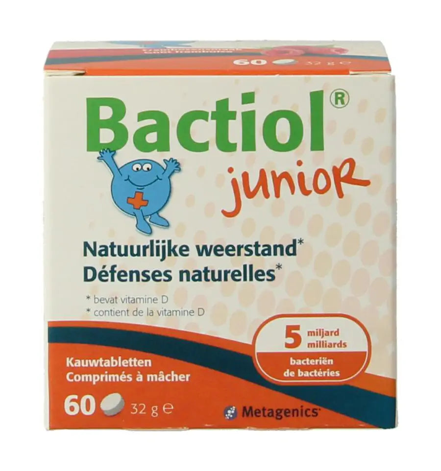 Metagenics Bactiol junior chew 60 kauwtabletten