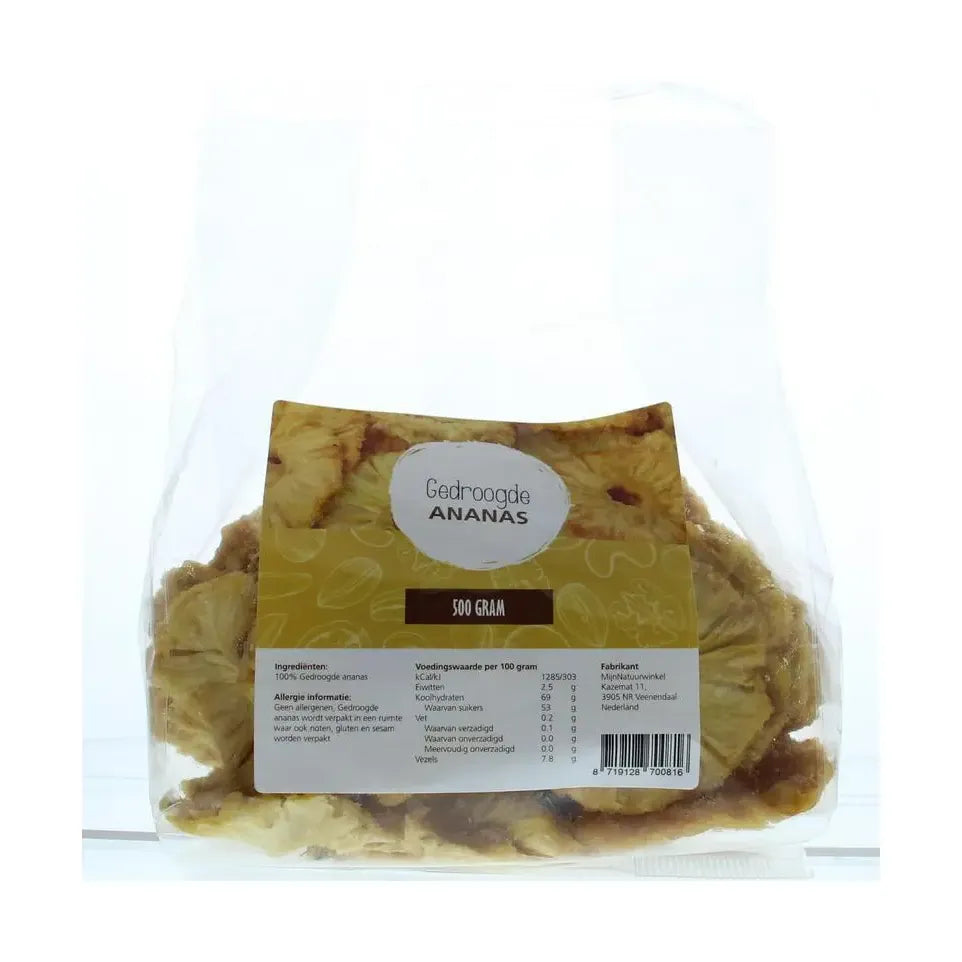 Mijnnatuurwinkel Ananas ringen gedroogd 500 gram