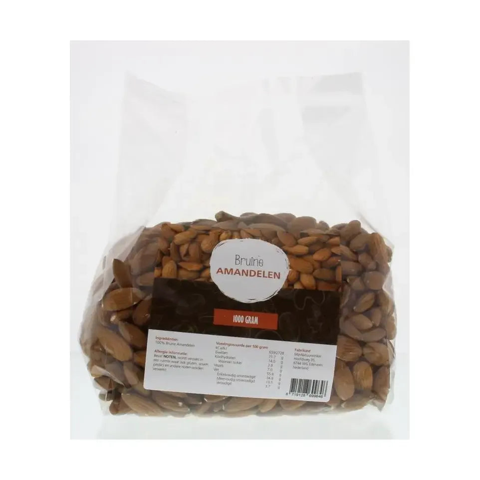 Mijnnatuurwinkel Bruine amandelen 1 kg