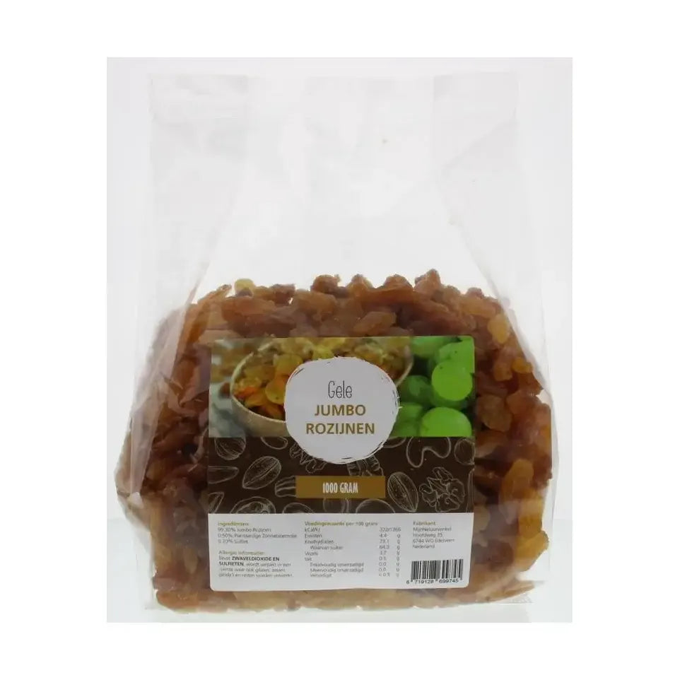 Mijnnatuurwinkel Gele jumbo rozijnen 1 kg