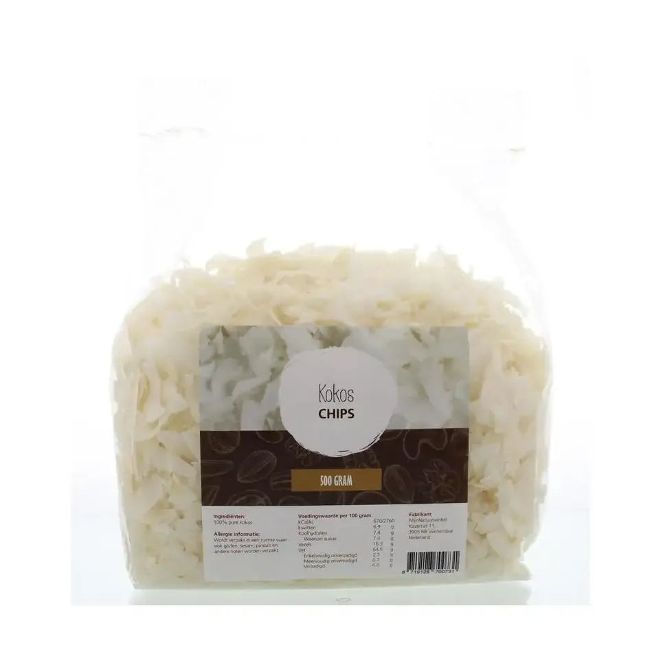 Mijnnatuurwinkel Kokos chips naturel 500 gram