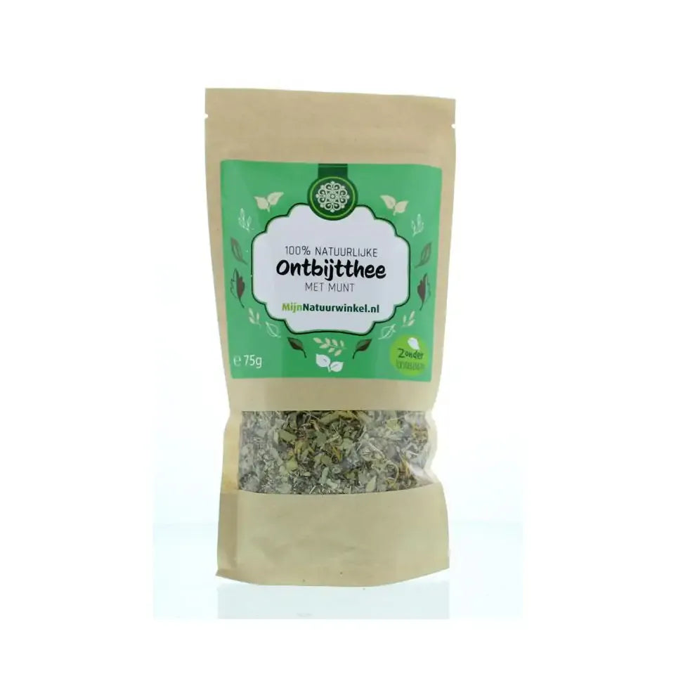 Mijnnatuurwinkel Ontbijt thee met munt 75 gram