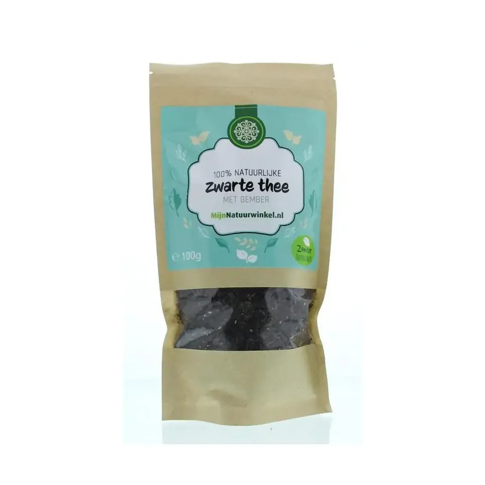 Mijnnatuurwinkel Zwarte thee gember 100 gram