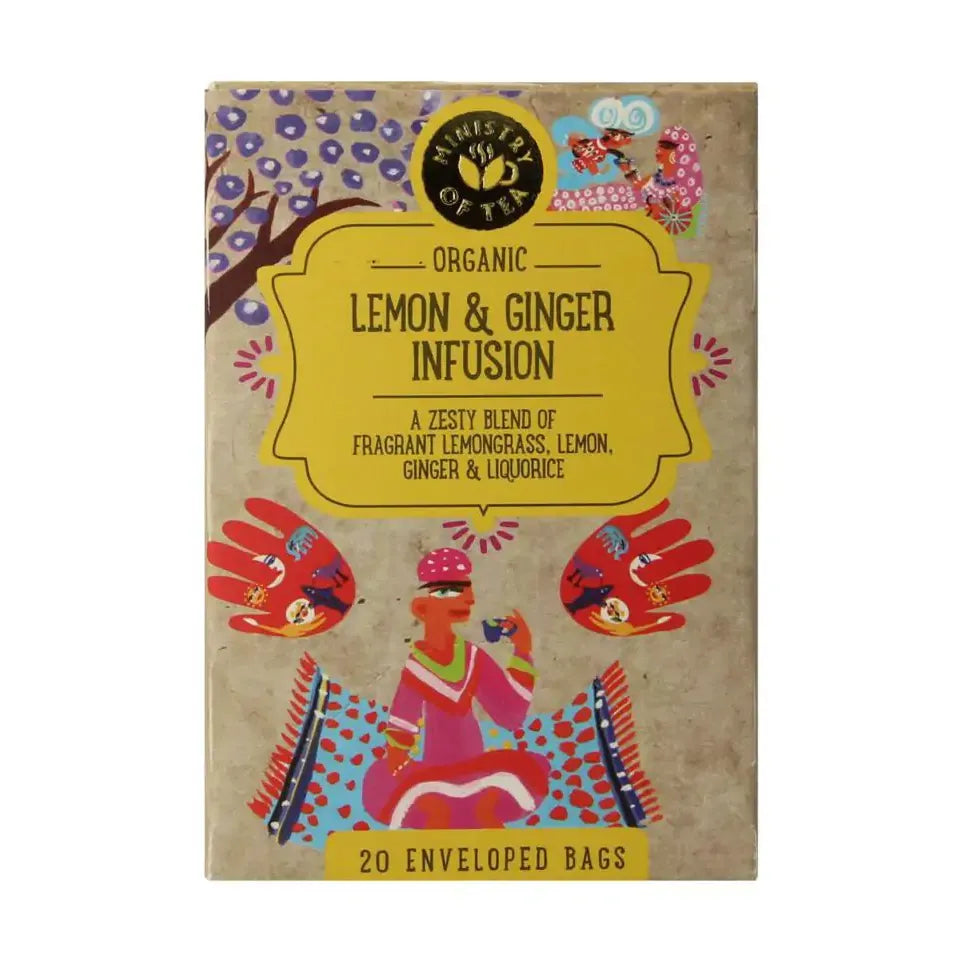 Ministry Of Tea Lemon & ginger 20 zakjes