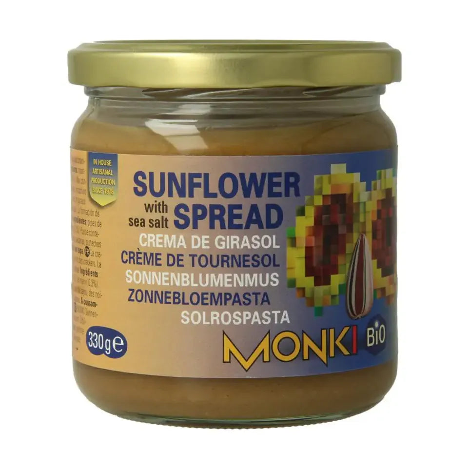 Monki Zonnebloempasta biologisch 330 gram