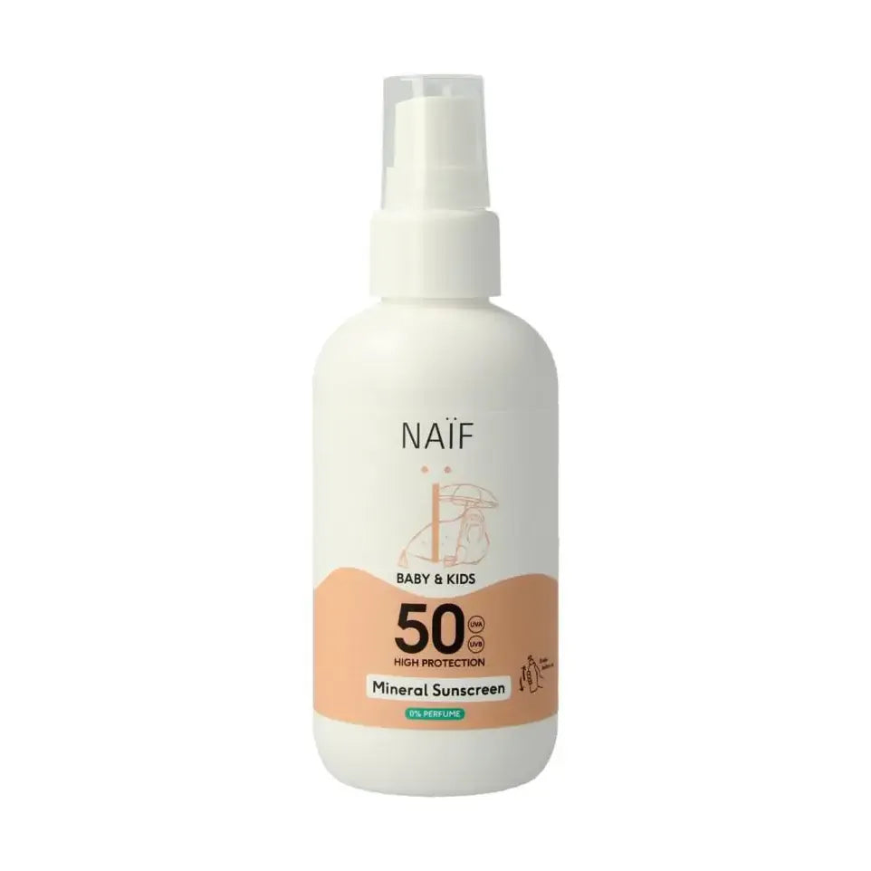 Naif Zon baby & kids spray SPF50 parfumvrij 100 ml