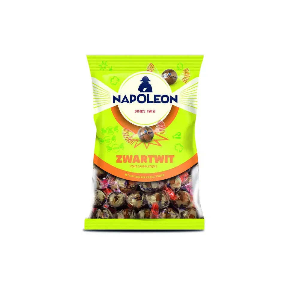 Napoleon Zwart/wit kogels 150 gram