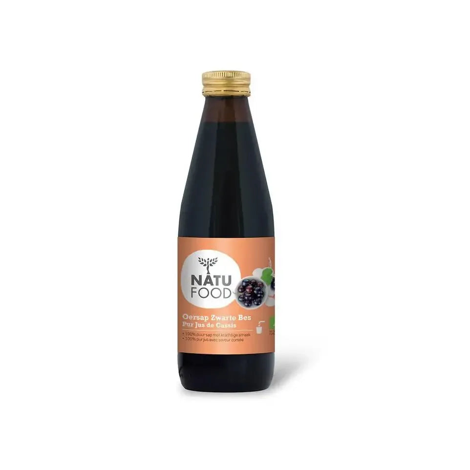 Natufood Zwarte bes oersap vitaal 330 ml