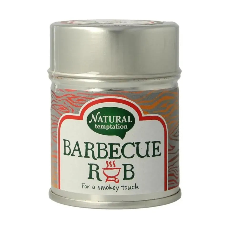 Natural Temptation Barbecue rub blikje biologisch 40 gram