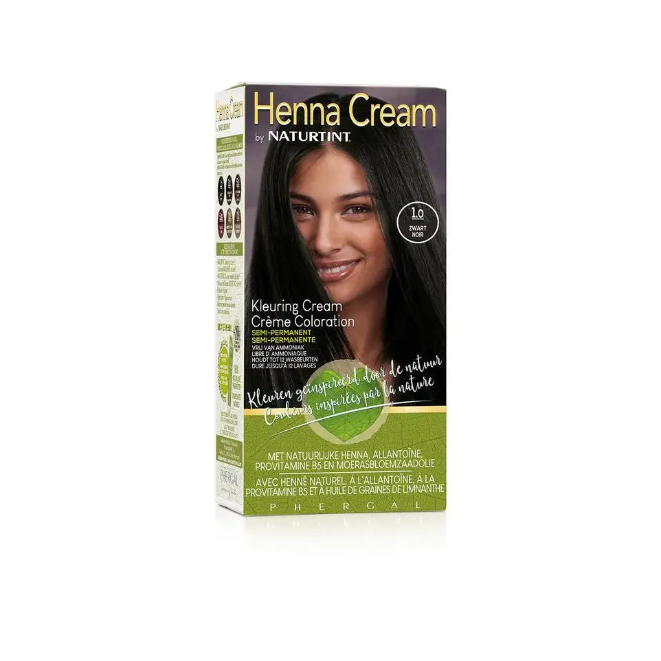 Naturtint Henna cream 1.0 zwart 110 ml