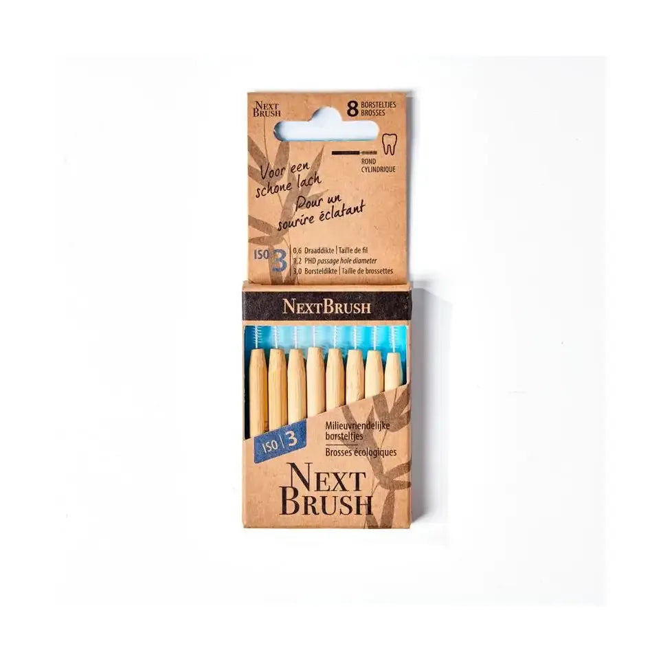 Nextbrush Bamboe interdentale ragers ISO 3 8 stuks