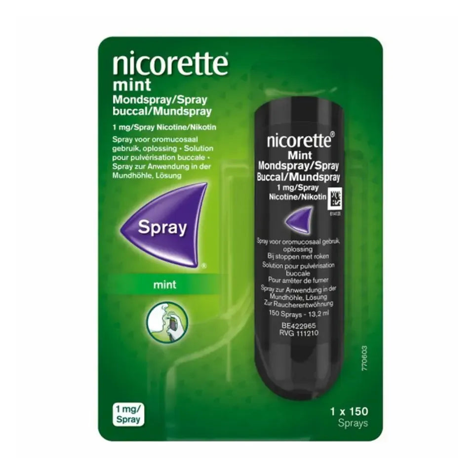 Nicorette Mondspray Mint 1 mg Enkelverpakking