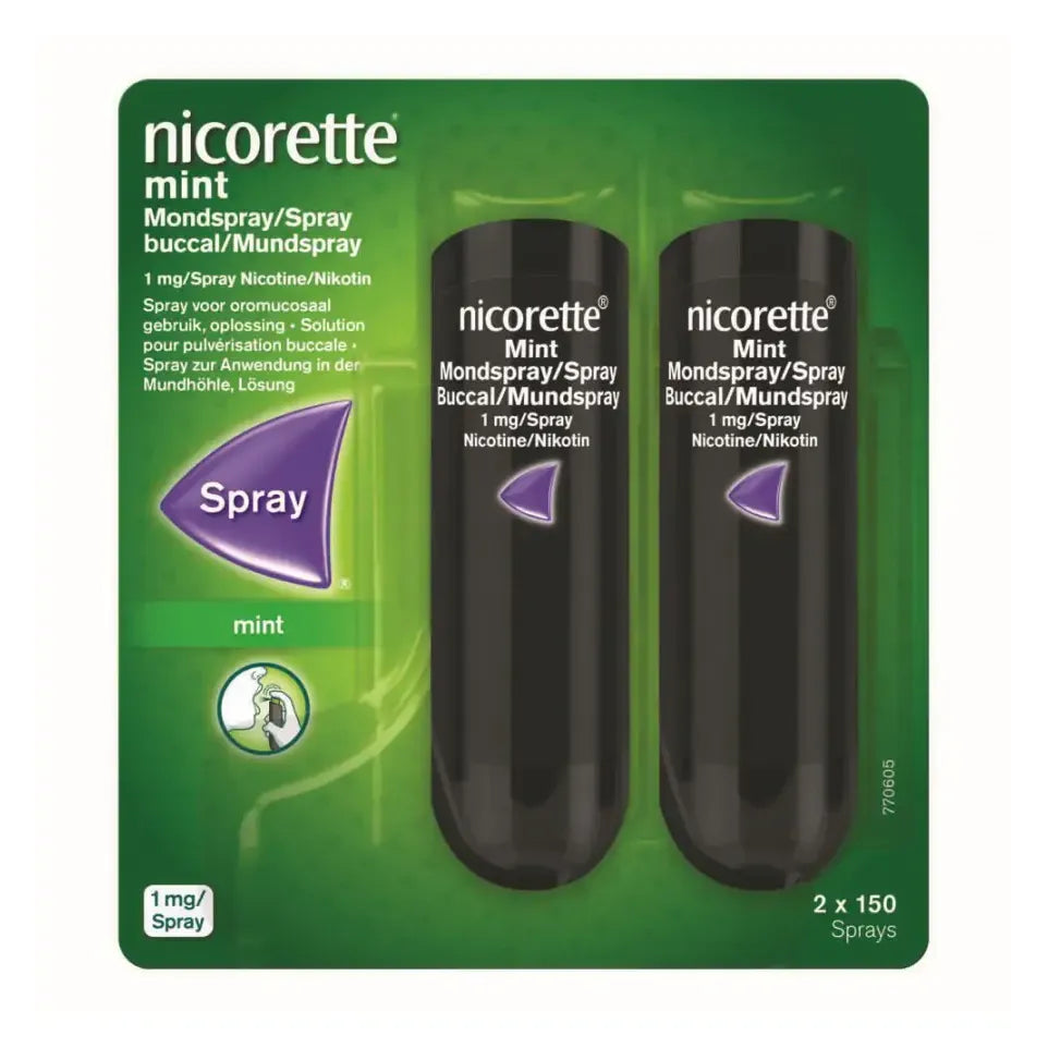 Nicorette Mondspray Mint 1 mg Duoverpakking