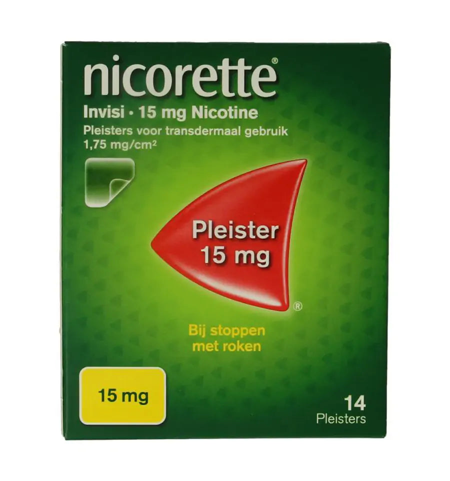 Nicorette pleister 15 mg av 14 stuks