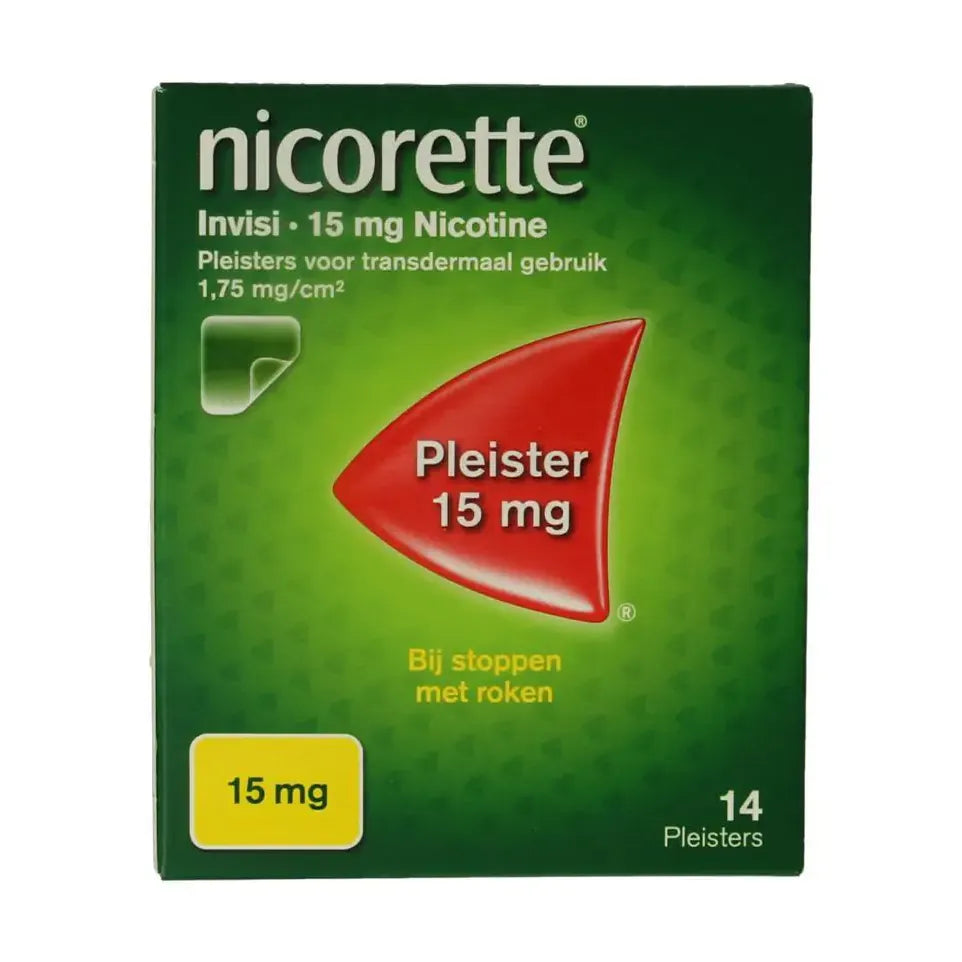Nicorette pleister 15 mg av 14 stuks