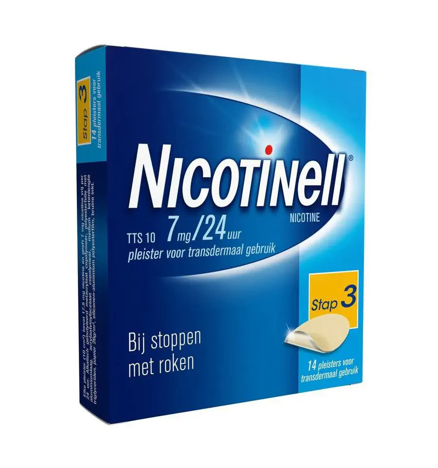 Nicotinell Pleister Stap 3 7 mg 14 stuks