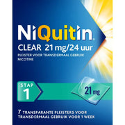 Niquitin Stap clear 21 mg/24 uur 7 stuks