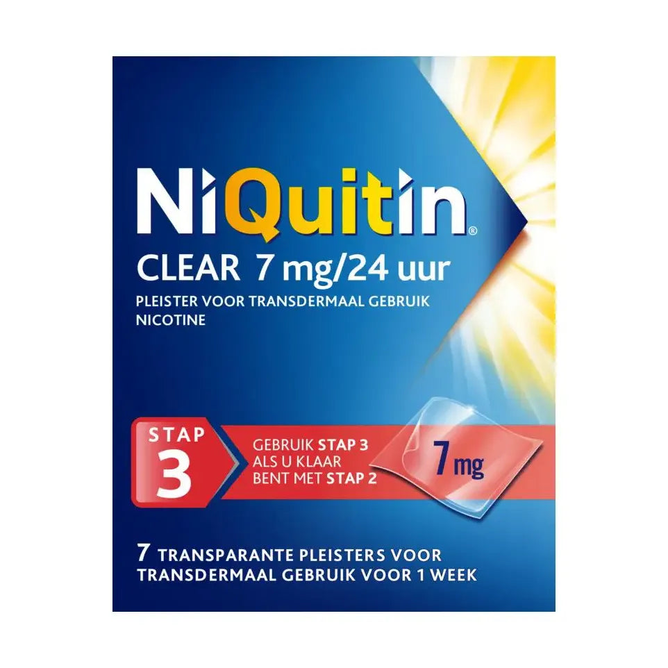 Niquitin Stap 3 7 mg 7 stuks
